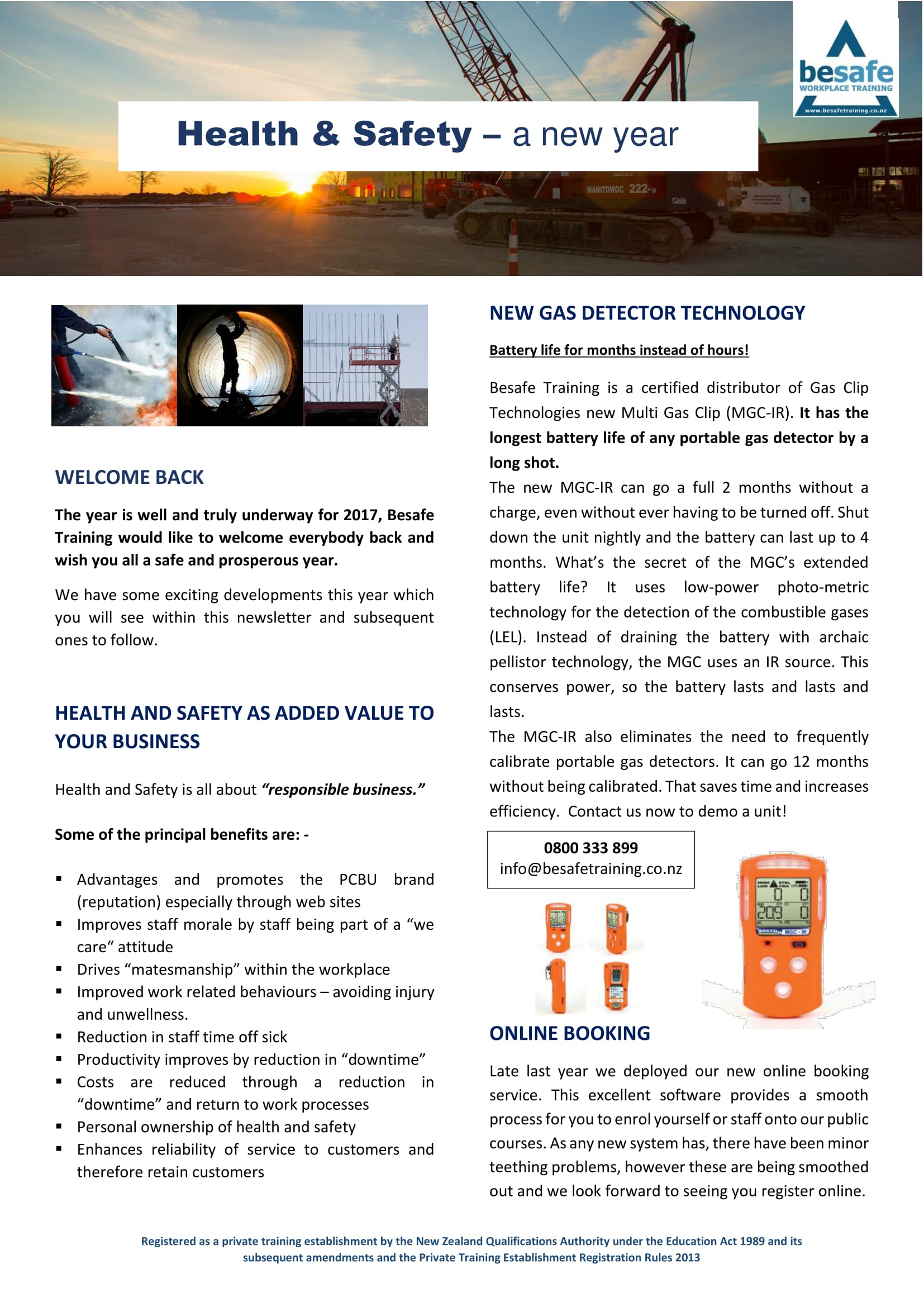 Health Safety A New Year Jan 2017 Besafe Training Ltd
