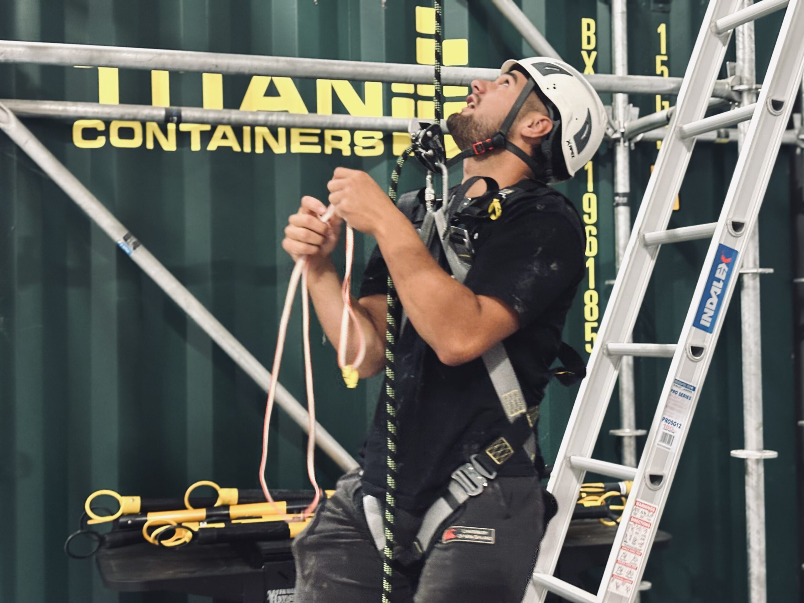 BeSafe practical height safety training using fall arrest equipment